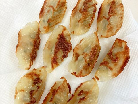 市販の餃子で☆カリカリぎょうざ